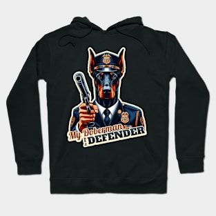 Doberman Police Hoodie